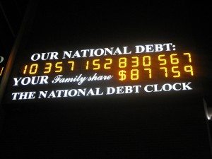 national debt 300x225 A Thousand Here, A Trillion There: The Devastating Effects of Debt