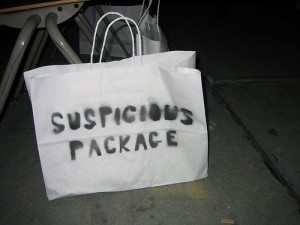 suspicious package suspicious package 300x225 Key things to do before, during, & after a terrorist attack