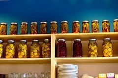 jars, pantry, homecanning jars pantry homecanning Survival Survey & Giveaway! Share your tips for organizing the pantry!