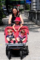 mom with stroller Survival Survey: Staying safe when out and about with little ones