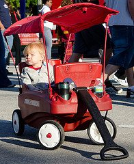 kid in red wagon Survival Survey: A single mom wants advice for bugging out in a crisis