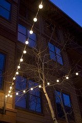 strings of lights INSTANT SURVIVAL TIP: Light up the whole outdoors