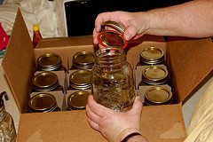 canning jars in box Ask The Survival Mom: Re using glass jars, food storage brands, budget camping gear, and dehydrating dairy and eggs
