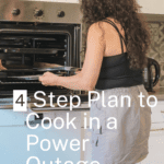 image: woman at oven