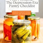 Print this out, walk your pantry, and find the gaps. A one-page checklist built from the staples that fed American families through the 1930s. Free download at the link.