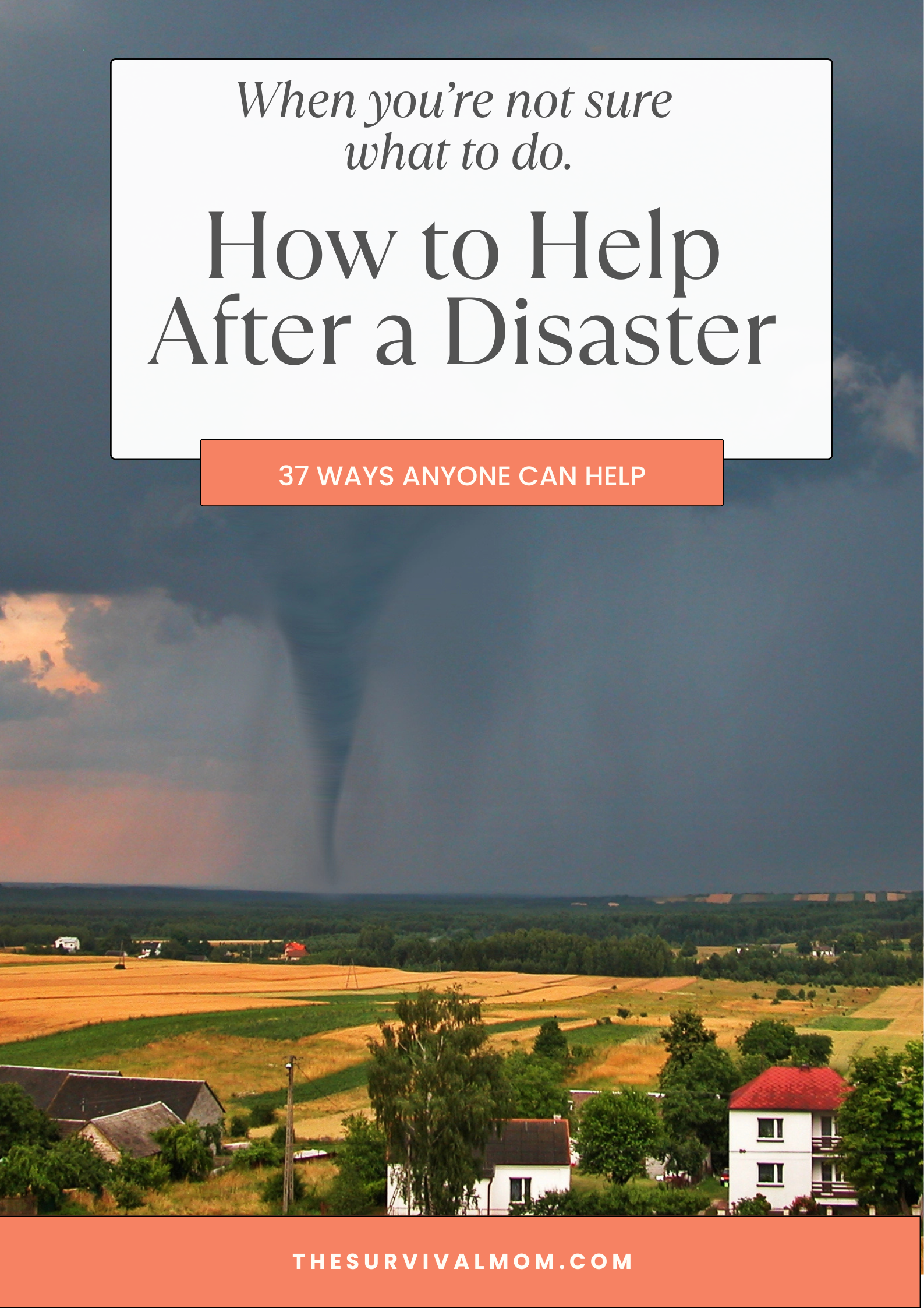 How to Help After a Disaster: Help That Makes a Difference - The ...