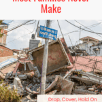 homes destroyed by an earthquake